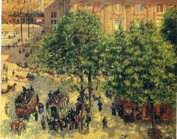 フランセ劇場広場 1898年春 カミーユ・ピサロ パリジャン Oil Paintings